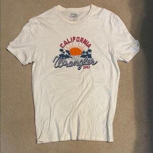 Wrangler White Graphic T-Shirt for Men